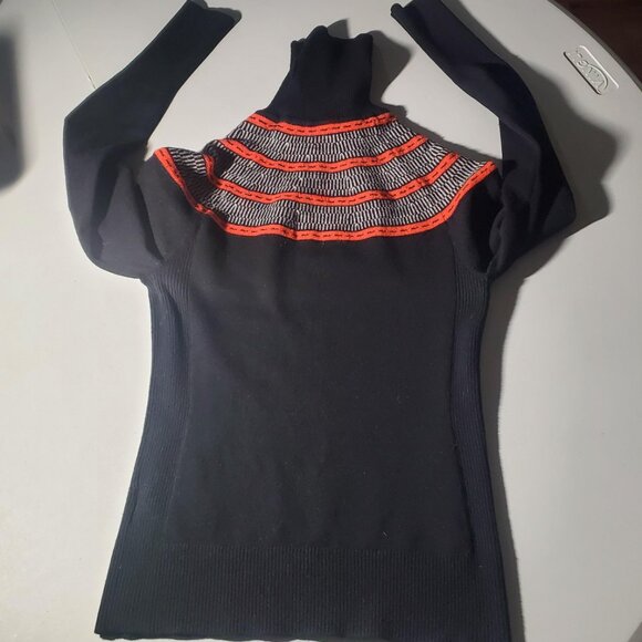 Karen Millen England Stretch Knit Turtleneck Sweater Sz Small Women's - Picture 5 of 16